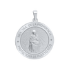 Sterling Silver Round Nuestra Señora de la Providencia Medallion (5/8 inch - 1 inch)