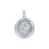 Sterling Silver Round Baptism Medallion (3/4 inch)