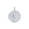 Sterling Silver Round Santa Marta Medallion (3/4 inch)