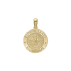 14K Gold Round Espíritu Santo Medallion (5/8 inch - 1 inch)