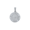 Sterling Silver Round Holy Spirit Medallion (5/8 inch - 1 inch)