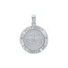 Sterling Silver Round Holy Spirit Medallion (5/8 inch - 1 inch)