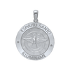 Sterling Silver Round Espíritu Santo Medallion (5/8 inch - 1 inch)