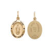 Gold-Filled Oval Saint Jude Thaddeus Medallion (5/8 inch - 1 inch)