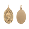 Gold-Filled Oval Saint Jude Thaddeus Medallion (5/8 inch - 1 inch)