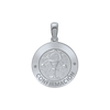 Sterling Silver Round Confirmación Medallion (5/8 inch - 3/4 inch)