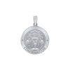 Sterling Silver Round Confirmation with Chalice Medallion (1/2 inch - 1 inch)