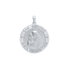 Sterling Silver Round San Antonio Medallion (5/8 inch - 1 inch)