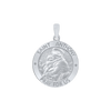 Sterling Silver Round Saint Anthony Medallion (5/8 inch - 1 inch)