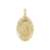 14K Gold Oval Saint Anthony Medallion (3/4 inch - 7/8 inch)