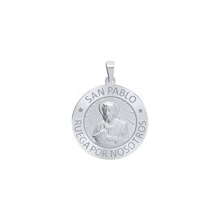 Sterling Silver Round San Pablo Medallion (5/8 inch - 1 inch)