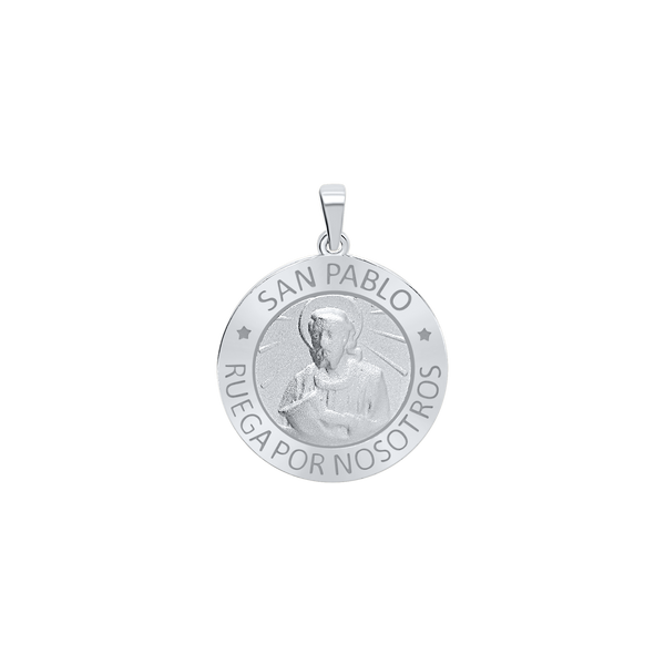 Sterling Silver Round San Pablo Medallion (5/8 inch - 1 inch)