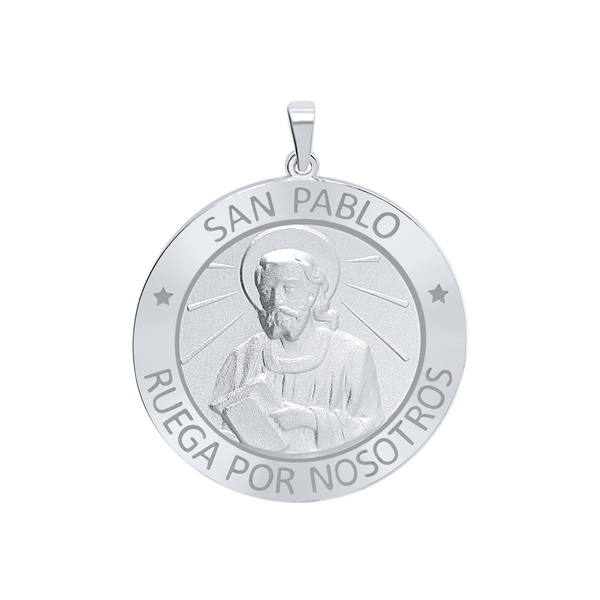 Sterling Silver Round San Pablo Medallion (5/8 inch - 1 inch)