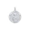 Sterling Silver Round San Pedro Medallion (5/8 inch - 1 inch)