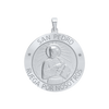 Sterling Silver Round San Pedro Medallion (5/8 inch - 1 inch)