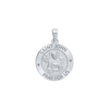 Sterling Silver Round Saint John Medallion (5/8 inch - 1 inch)