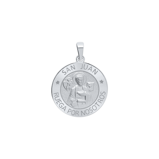 Sterling Silver Round San Juan Medallion (5/8 inch - 1 inch)