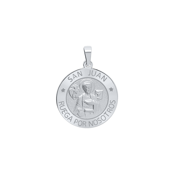 Sterling Silver Round San Juan Medallion (5/8 inch - 1 inch)