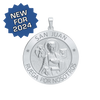 Sterling Silver Round San Juan Medallion (5/8 inch - 1 inch)
