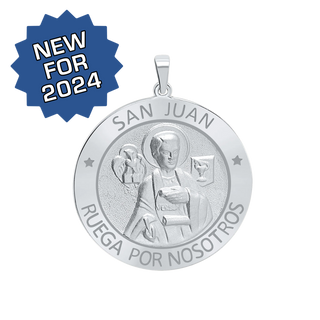 Sterling Silver Round San Juan Medallion (5/8 inch - 1 inch)