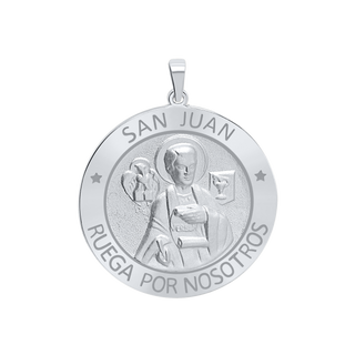 Sterling Silver Round San Juan Medallion (5/8 inch - 1 inch)