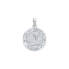 Sterling Silver Round Saint Andrew Medallion (5/8 inch - 3/4 inch)