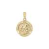 14K Gold Round Saint Matthew Medallion (5/8 inch - 1 inch)