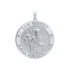 Sterling Silver Round San Mateo Medallion (5/8 inch - 1 inch)