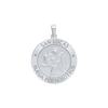 Sterling Silver Round San Lucas Medallion (3/4 inch)