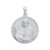 Sterling Silver Round Pope John Paul Medallion (5/8 inch - 1 inch)