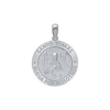 Sterling Silver Round Santo Tomás Medallion (3/4 inch)