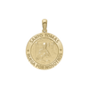 14K Gold Round Santo Tomás Medallion (3/4 inch)