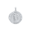 Sterling Silver Round San Sebastiàn Medallion (3/4 inch)