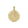 14K Gold Round San Nicolás Medallion (3/4 inch)