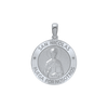 Sterling Silver Round San Nicolás Medallion (3/4 inch)