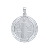 Sterling Silver Round Pope Benedict Medallion (1 inch)