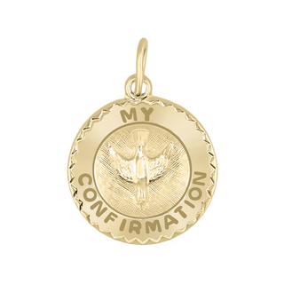 Gold-Filled Round Confirmation Medallion (3/4 inch)