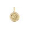 14K Gold Round Saint Joseph Medallion (5/8 inch - 1 inch)