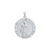 Sterling Silver Round Infante de Praga Medallion (3/4 inch)