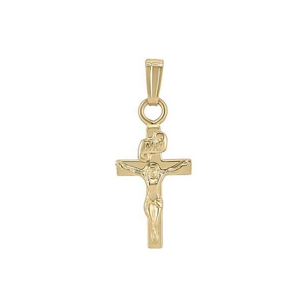 Gold-Filled Crucifix Medallion (1/2 inch)
