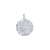 Sterling Silver Round San Antonio Medallion (5/8 inch - 1 inch)