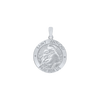 Sterling Silver Round Saint Anthony Medallion (5/8 inch - 1 inch)