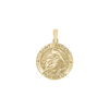 14K Gold Round Saint Anthony Medallion (5/8 inch - 3/4 inch)