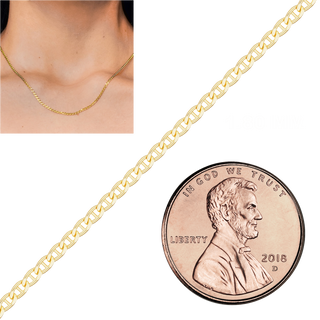 Bulk / Spooled Mariner Chain in 10K Yellow Gold (1.80 mm)