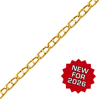 Bulk / Spooled Mariner Chain in 14K Gold-Filled (2.00 mm - 2.50 mm)