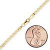 Finished Mariner Curb Necklace in 18K Yellow Gold (2.60 mm - 3.70 mm)