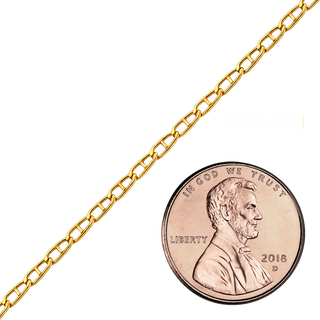 Bulk / Spooled Mariner Chain in 14K Gold-Filled (2.00 mm - 2.50 mm)