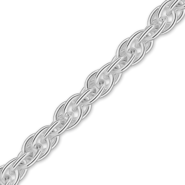 Bulk / Spooled Machine Rope Chain in Sterling Silver (1.60 mm - 3.50 mm)