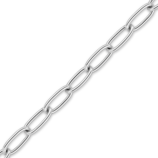 Bulk / Spooled Medium Elongated Cable Chain in Sterling Silver (1.60 mm - 5.40 mm)