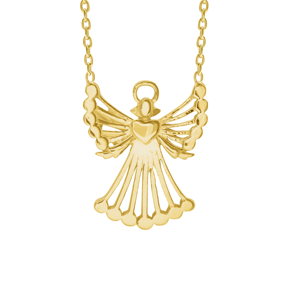 Angel Necklace in Sterling Silver (18 x 14 mm)